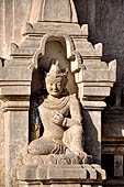 Ananda temple Bagan, Myanmar. Dvarapala statues on either side of temple entrances. 